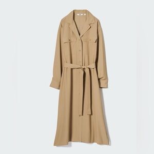 Women's Uniqlo Tan Trench Dress